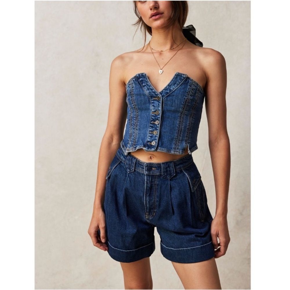 Denim Blue Women's Shorts
